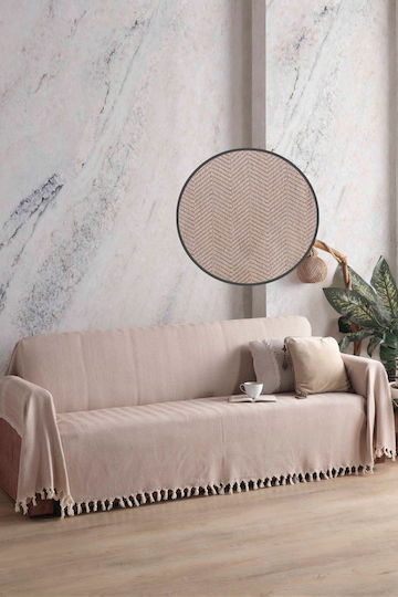 SteweHome Τριθέσιου Καναπέ Π180xΜ300cm Ριγέ SteweHome Τριθέσιου Καναπέ Π180xΜ300cm Ριγέ