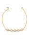 Jooliete Women's Rosette Bracelet Gold Plated Silver with Zircon