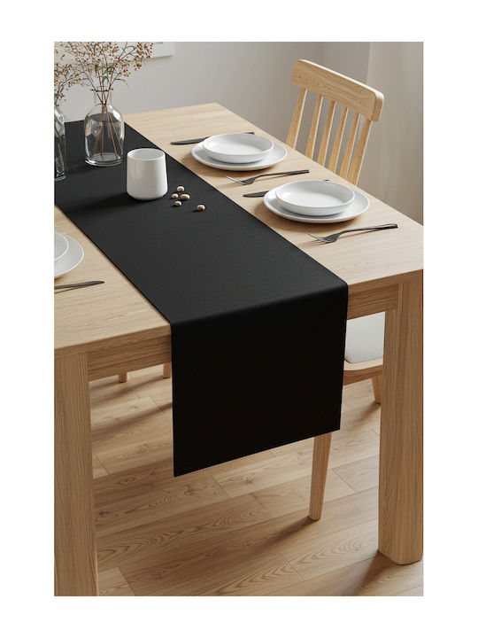 SteweHome Baumwoll Läufer Schwarz 150x50cm