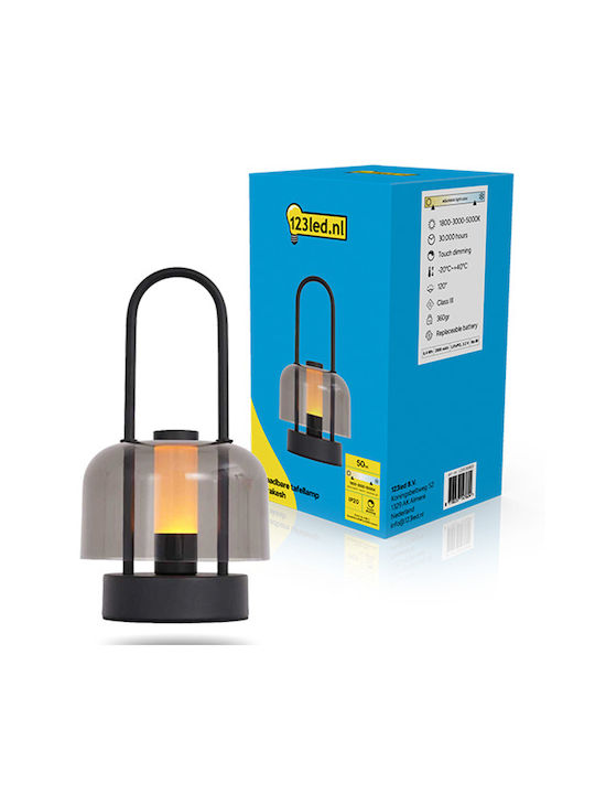 123led Lampă de Masă LED cu Abajur Negru și Bază