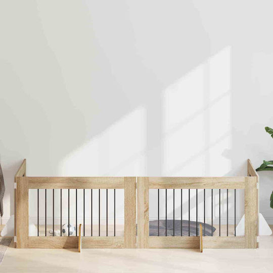 vidaXL Метална Врата За Куче 100 x 60 x 60 см
