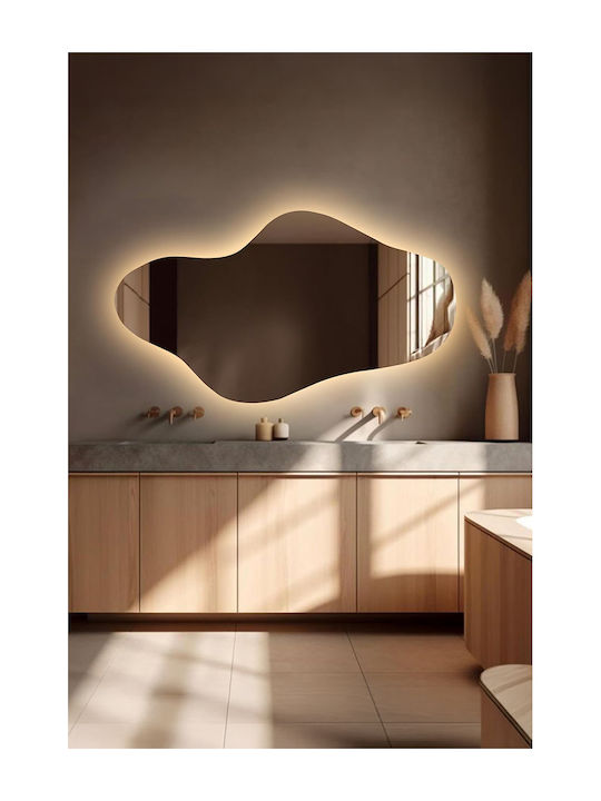 SteweHome Καθρέπτης Μπάνιου Led 30x60cm Λευκός