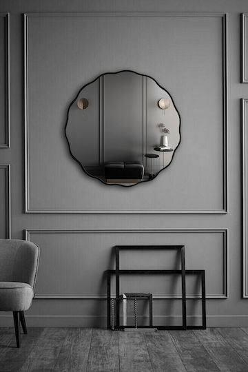 SteweHome Bathroom Mirror 80x80cm Gray