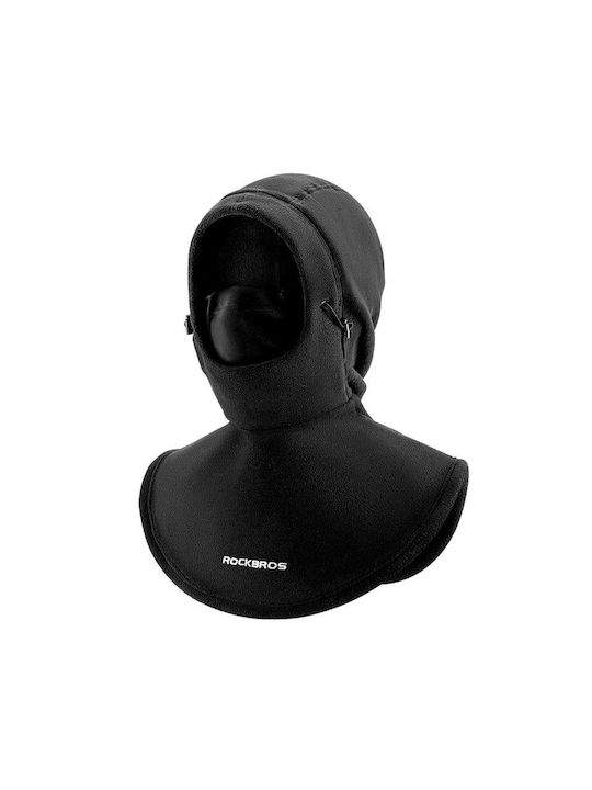 Rockbros Full Face Μπαλακλάβα Αναβάτη Μοτοσυκλέτας Fleece Μαύρο Χρώμα