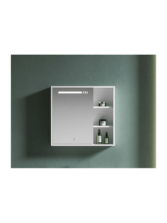 Martin Καθρέπτης Μπάνιου Led 76x66cm Λευκός