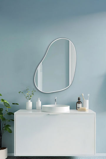 SteweHome Καθρέπτης Μπάνιου από MDF 80x105cm Λευκός
