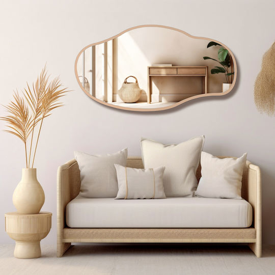 SteweHome Ασύμμετρος Καθρέπτης Μπάνιου 120x65cm Μπρονζέ