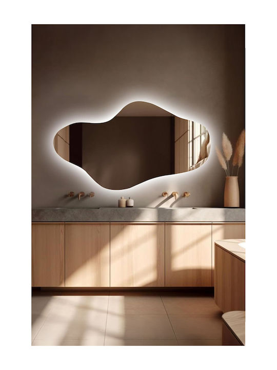 SteweHome Oglindă De Baie Lumini LED 30x60cm Albă