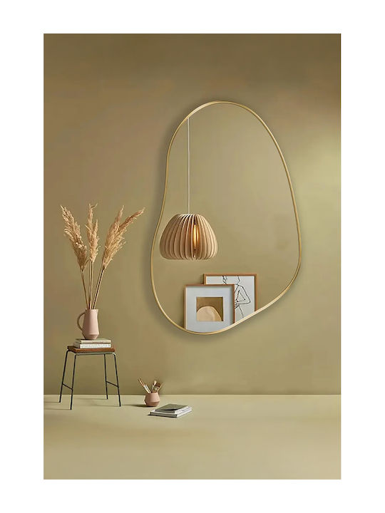 SteweHome Bathroom Mirror Made of MDF 70x90cm Gray