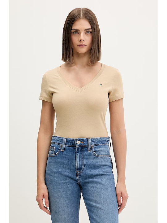 Tommy Hilfiger Tjw Tricou Damă Bej
