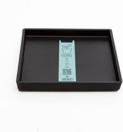 Micplast Farfurie Pentru Floare Din Plastic Neagră 36x36cm 11.24.05.11