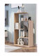 Multicolour Bookcase 70x29x125cm