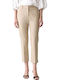 Women's Capri Chino Cotton Trousers Beige