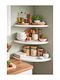 Corner Wall Shelf White 20x20x30cm