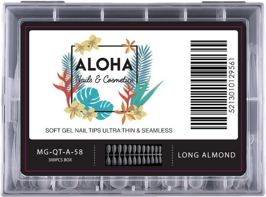Aloha Tips Νυχιών Διάφανα 240τμχ MG-QT-A-58