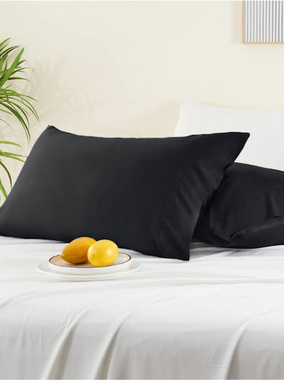 SteweHome Set Kissenbezüge Schwarze 50x70cm