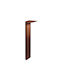 VK Lighting LED Outdoor Floor Lamp 10W With Warm White Light IP65 Brown