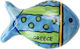 Ceramic Magnet Synchronia Striped Fish