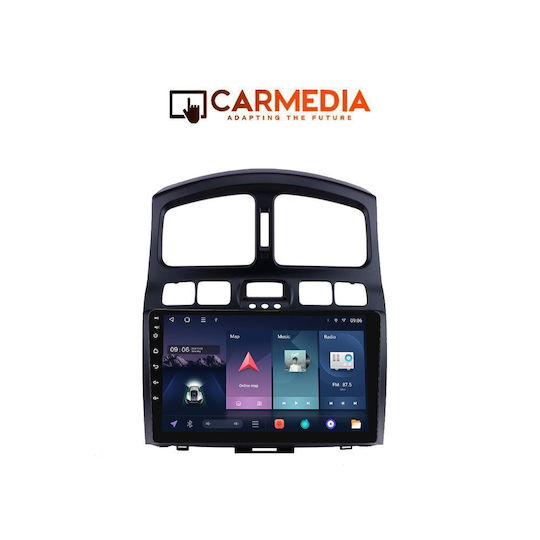 Carmedia Car Audio System for Hyundai Santa Fe 2003-2006 with Touch Screen 9" Bluetooth USB Wi-Fi GPS Apple CarPlay Android Auto