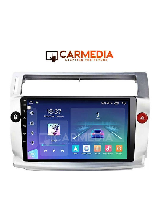 Carmedia Ηχοσύστημα Αυτοκινήτου για Citroen C4 2004-2010 (Bluetooth/USB/WiFi/GPS/Apple-Carplay/Android-Auto) με Οθόνη Αφής 9"