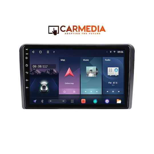 Carmedia Car Audio System for Audi A3 2003-2012 (Bluetooth/USB/WiFi/GPS/Apple CarPlay/Android Auto) with 9" Touch Screen