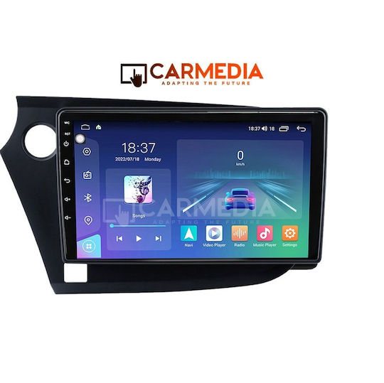 Carmedia Car Audio System for Honda Insight 2009-2014 Bluetooth USB WiFi GPS Apple CarPlay Android Auto with 9" Touch Screen