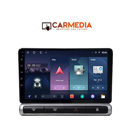 Carmedia Ηχοσύστημα Αυτοκινήτου για Citroen C3 / DS3 2016 (Bluetooth/USB/WiFi/GPS/Apple-Carplay/Android-Auto) με Οθόνη Αφής 9"