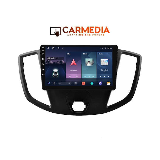 Carmedia Auto-Audiosystem Für Ford Transit 2014-2020 Mit Touchscreen 9" Bluetooth USB Eingebautes Wi-Fi GPS Apple CarPlay Android Auto