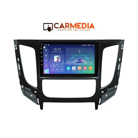 Carmedia Ηχοσύστημα Αυτοκινήτου για Mitsubishi L200 2015 με Clima (Bluetooth/USB/WiFi/GPS/Apple-Carplay/Android-Auto) με Οθόνη Αφής 9"