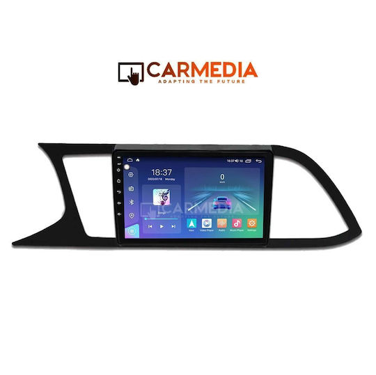 Carmedia Ηχοσύστημα Αυτοκινήτου για Seat Leon 2012-2021 (Bluetooth/USB/WiFi/GPS/Apple-Carplay/Android-Auto) με Οθόνη Αφής 9"