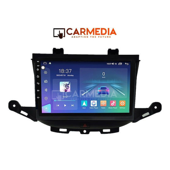 Carmedia Ηχοσύστημα Αυτοκινήτου για Opel Astra 2015 (Bluetooth/USB/WiFi/GPS/Apple-Carplay/Android-Auto) με Οθόνη Αφής 9"