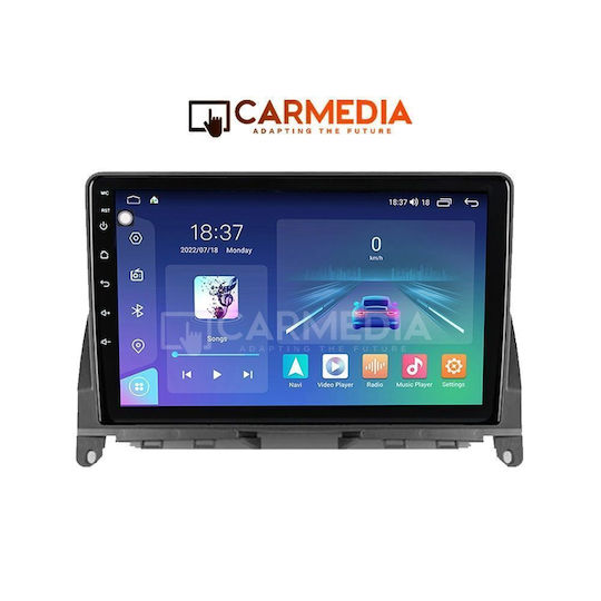 Carmedia Car Audio System for Mercedes-Benz C Class 2007-2011 Bluetooth USB WiFi GPS Apple CarPlay Android Auto with 9" Touch Screen
