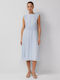 Summer Midi Dress Light Blue