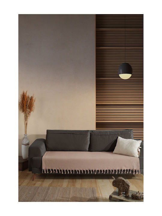 SteweHome Armchair Throw 115x201cm Brown