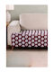 SteweHome Armchair Knitted Throw 100x200cm Burgundy