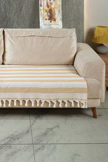 SteweHome Armchair Throw 115x201cm Yellow