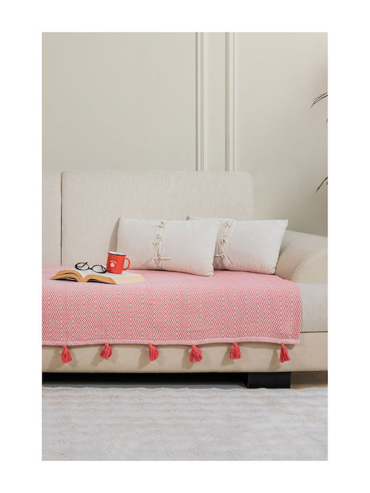 SteweHome Armchair Throw 115x201cm Coral