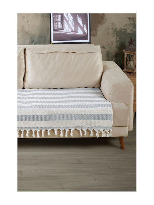 SteweHome Armchair Throw 115x201cm Gray