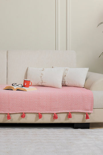 SteweHome Cuvertură Pentru Canapea De Fotoliu P115xL201cm Coral SteweHome Cuvertură Pentru Canapea De Fotoliu P115xL201cm Coral