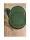 SteweHome Tischsets Korbweide Grüne 33x33cm 6 Stück