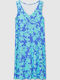 Passion Summer Women's Nightgown Turquoise/Purple