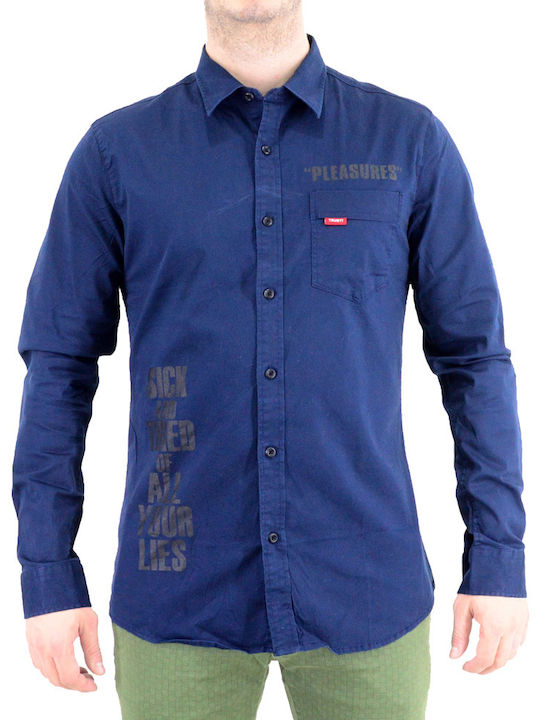 Short Sleeve Shirt Blue A-SHIRT-281-IT14(OEM)-10