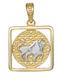 Charm Semn Zodiacal Taur Din Aur 9K