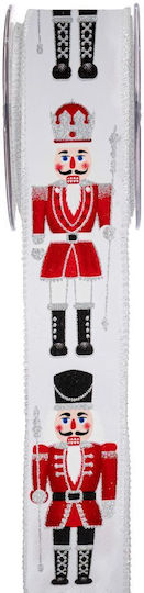Iliadis Christmas Ribbon White 900x5.5cm