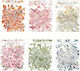 Mini Transfer Rub On Zweige Set 6 Designs