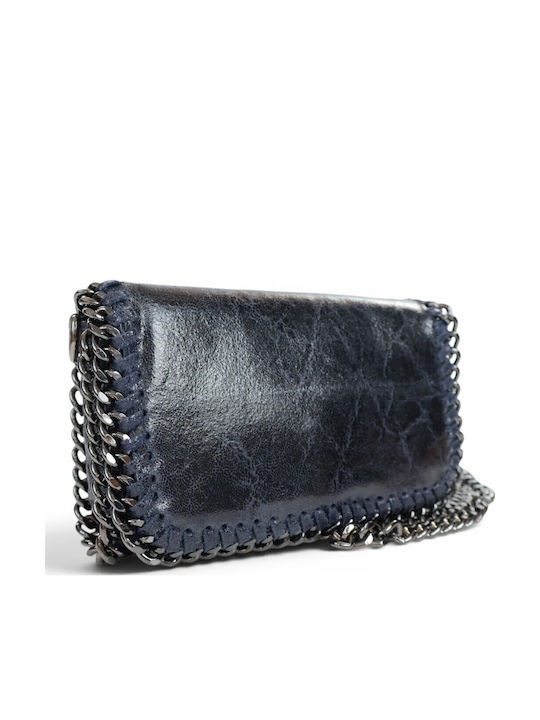 Passaggio Leather Leather Women's Blue Shoulder...
