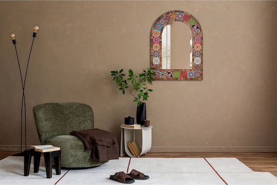 SteweHome STE-008191-P8191 Καθρέπτης Οβάλ Πολύχρωμος 80x60cm SteweHome STE-008191-P8191 Καθρέπτης Οβάλ Πολύχρωμος 80x60cm