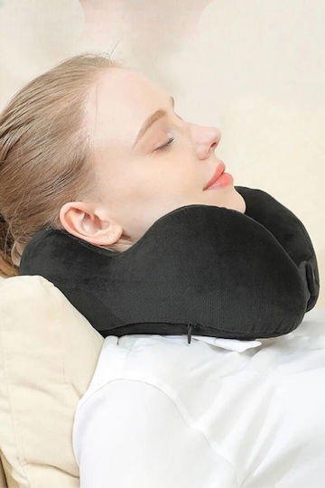 SteweHome Black Travel Pillow