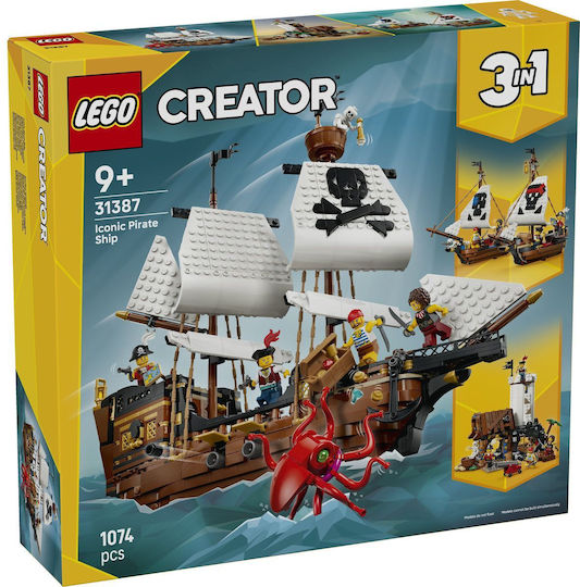 LEGO Creator Corabie Piraților pentru 9+ Ani 1074 Bucăți