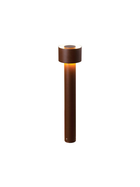 VK Lighting LED Outdoor Floor Lamp 10W With Warm White Light IP65 Brown